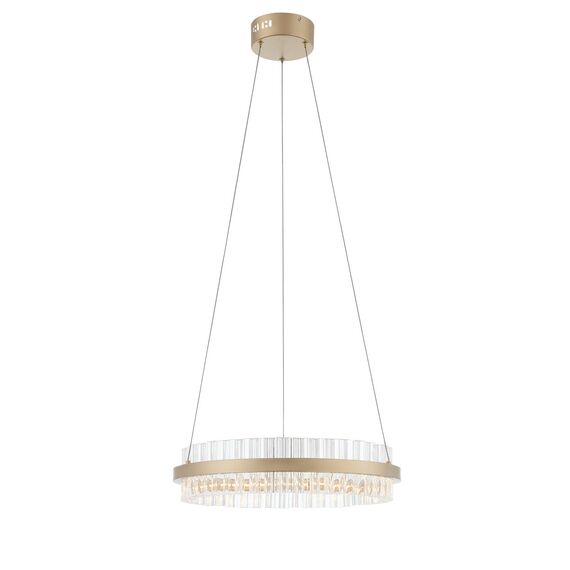 SL383.203.01 Светильник подвесной ST-Luce Золотистый/Золотистый, Прозрачный LED 1*34W 3000K CHERIO, изображение 3