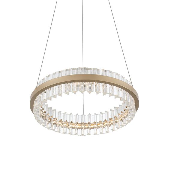 SL383.203.01 Светильник подвесной ST-Luce Золотистый/Золотистый, Прозрачный LED 1*34W 3000K CHERIO, изображение 6