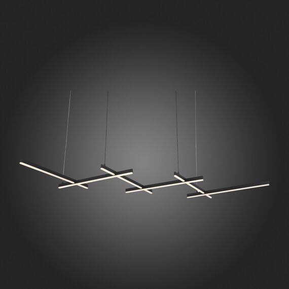 SL394.403.06 Люстра подвесная ST-Luce Черный/Белый LED 6*14W 4000K BASONI, изображение 5