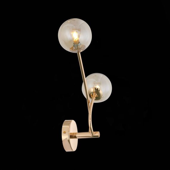 SL435.201.02 Бра ST-Luce Золотистый/Коньячный G9 2*3W PARLLAONE, изображение 4