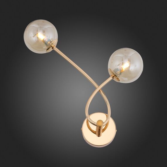 SL435.201.02 Бра ST-Luce Золотистый/Коньячный G9 2*3W PARLLAONE, изображение 8