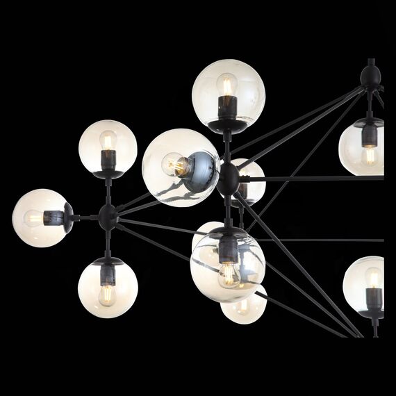 SL549.403.21 Люстра потолочная ST-Luce Черный/Янтарный E27 21*40W STAMPO, изображение 7