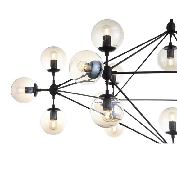 SL549.403.21 Люстра потолочная ST-Luce Черный/Янтарный E27 21*40W STAMPO, изображение 9