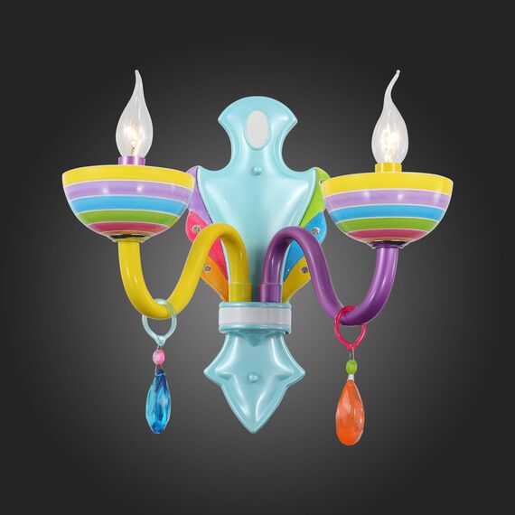 SL672.781.02 Бра ST-Luce Разноцветный/Разноцветный E14 2*40W ORNATO, изображение 2