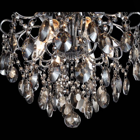 SL846.102.06 Люстра подвесная ST-Luce Темный хром/Тонированный черный E14 6*40W ORECCHINI, изображение 16