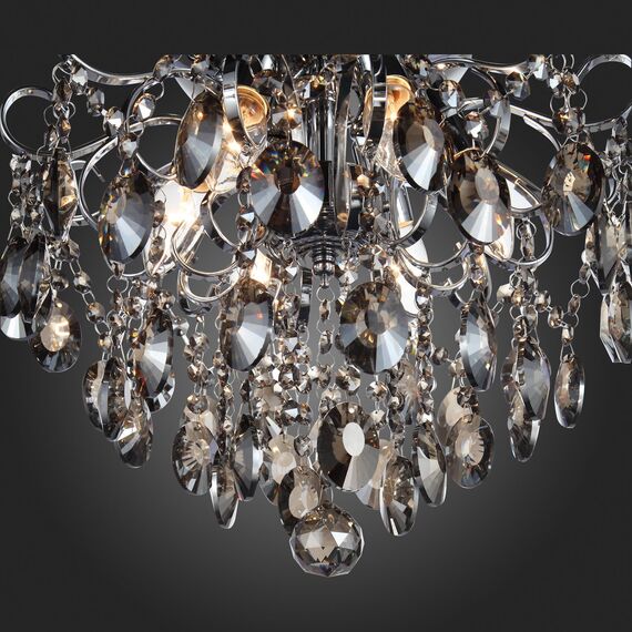 SL846.102.06 Люстра подвесная ST-Luce Темный хром/Тонированный черный E14 6*40W ORECCHINI, изображение 17