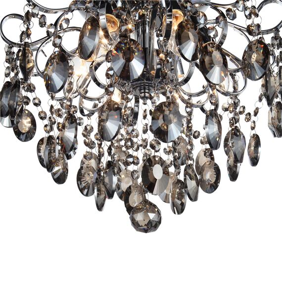 SL846.102.06 Люстра подвесная ST-Luce Темный хром/Тонированный черный E14 6*40W ORECCHINI, изображение 18