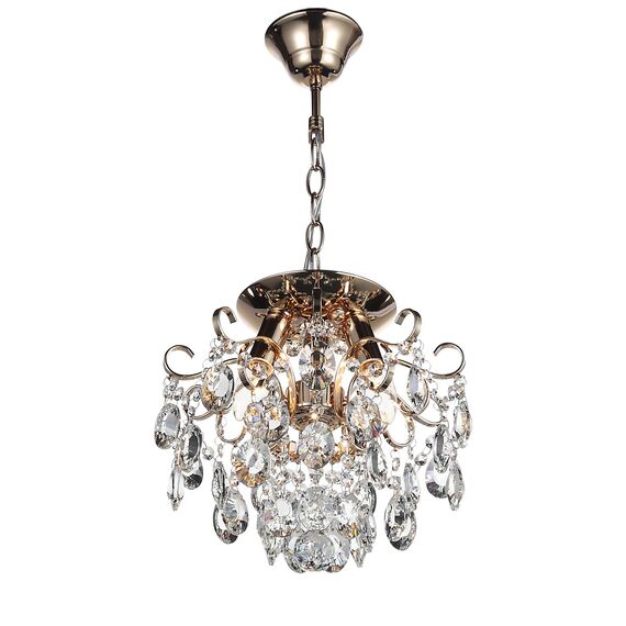 SL846.202.03 Люстра подвесная ST-Luce Золотистый/Прозрачный E14 3*40W ORECCHINI, изображение 6