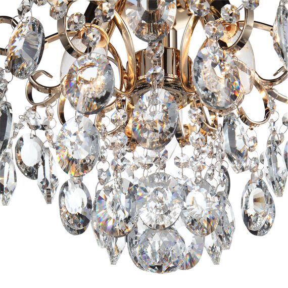 SL846.202.03 Люстра подвесная ST-Luce Золотистый/Прозрачный E14 3*40W ORECCHINI, изображение 9