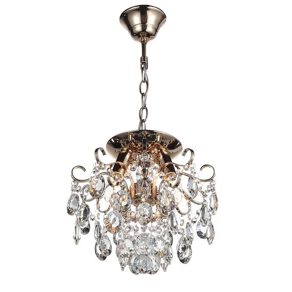 SL846.202.03 Люстра подвесная ST-Luce Золотистый/Прозрачный E14 3*40W ORECCHINI, изображение 12