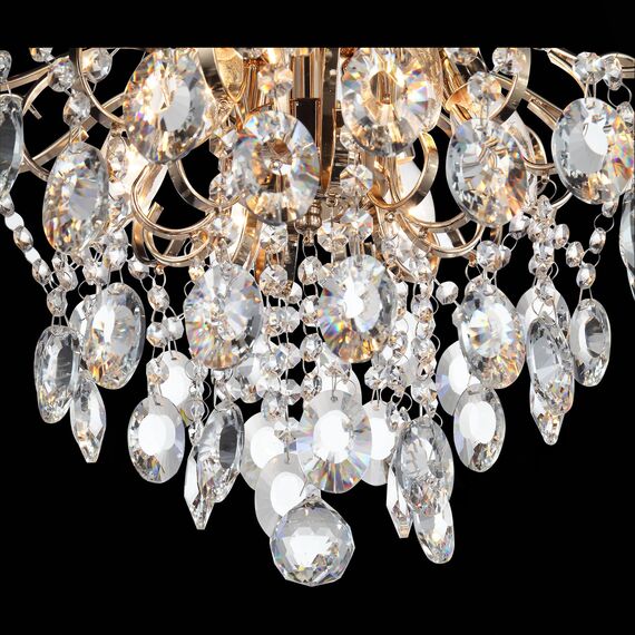 SL846.202.06 Люстра подвесная ST-Luce Золотистый/Прозрачный E14 6*40W ORECCHINI, изображение 16