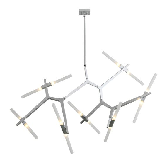 SL947.102.14 Люстра потолочная ST-Luce Серебристый/Белый G9 14*5W LACONICITA, изображение 8