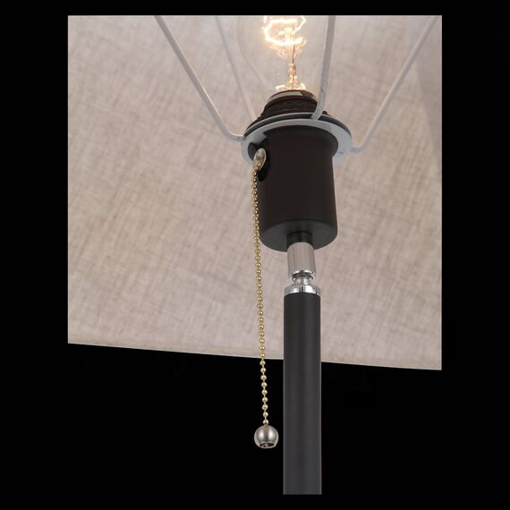 SLE302.415.01 Торшер ST-Luce Черный, Коричневый/Бежевый E27 1*40W MENOLA, изображение 4