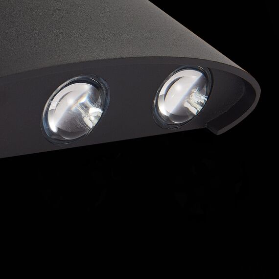 SL089.401.06 Светильник уличный настенный ST-Luce Черный кварцевый LED 6*1W 4000K BISELLO, изображение 10