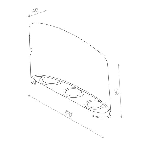 SL089.401.06 Светильник уличный настенный ST-Luce Черный кварцевый LED 6*1W 4000K BISELLO, изображение 12