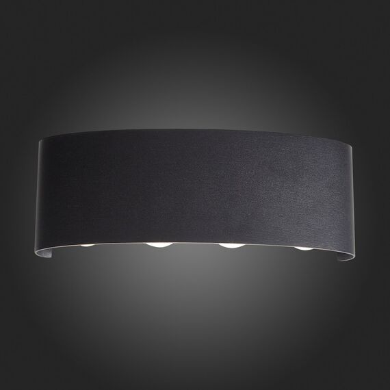 SL089.401.08 Светильник уличный настенный ST-Luce Черный кварцевый LED 8*1W 4000K BISELLO, изображение 2