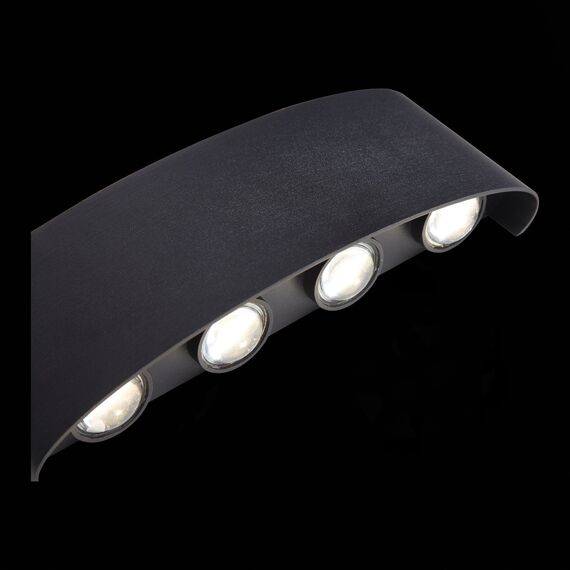 SL089.401.08 Светильник уличный настенный ST-Luce Черный кварцевый LED 8*1W 4000K BISELLO, изображение 7