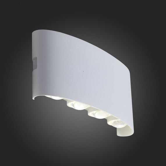 SL089.501.08 Светильник уличный настенный ST-Luce Белый кварцевый LED 8*1W 4000K BISELLO, изображение 5