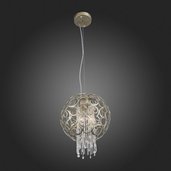 SL1101.203.02 Люстра подвесная ST-Luce Шампань/Шампань, Прозрачный E14 2*40W DOLCIMA, изображение 5