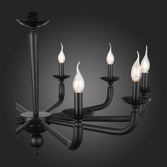 SL1114.403.10 Люстра подвесная ST-Luce Черный E14 10*40W FORTEZA, изображение 8