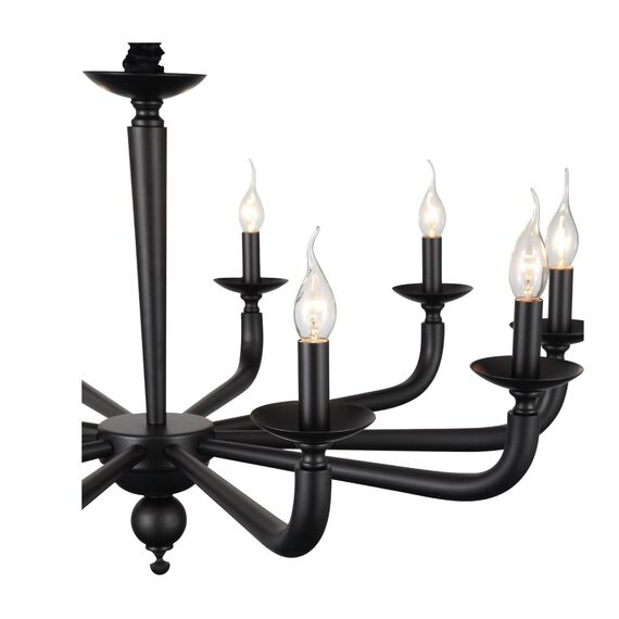 SL1114.403.10 Люстра подвесная ST-Luce Черный E14 10*40W FORTEZA, изображение 9