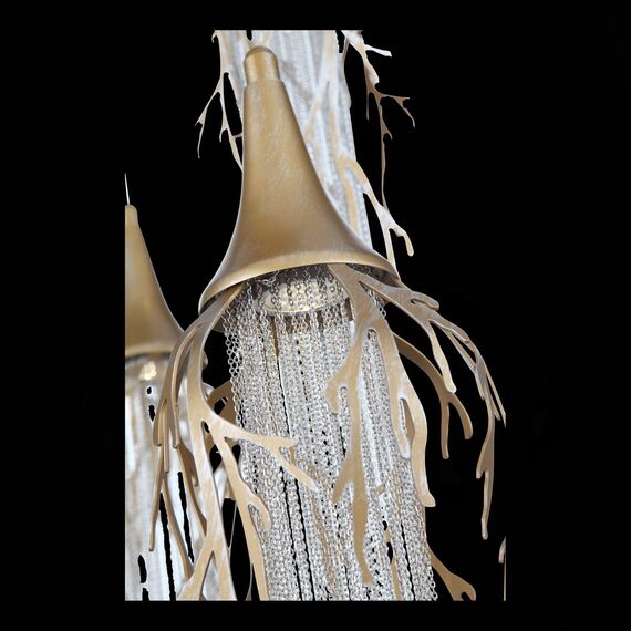 SL1116.203.09 Светильник подвесной ST-Luce Золотой с патиной/Золотой с  патиной, Никель LED 9*5W 300 SALICA, изображение 7