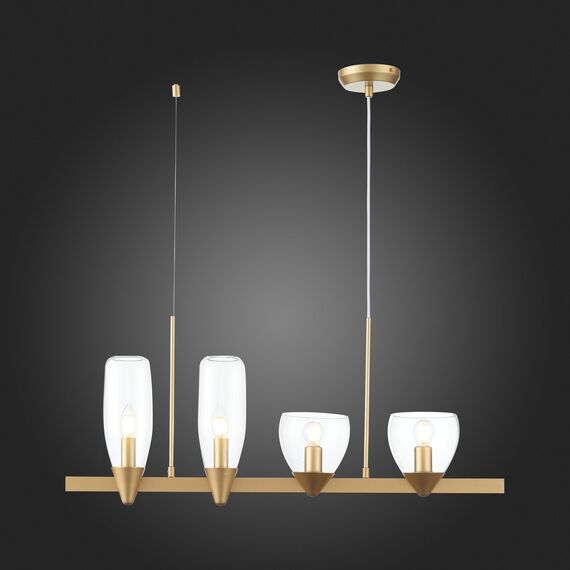 SL1119.203.04 Светильник подвесной ST-Luce Золотистый/Прозрачный E14 4*40W TENERESA, изображение 8