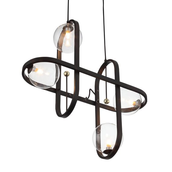 SL1201.403.04 Светильник подвесной ST-Luce Черный/Прозрачный G9 4*5W CIRCONO, изображение 6