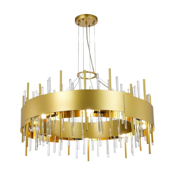 SL1633.203.16 Люстра подвесная ST-Luce Матовое золото/Матовое золото,Прозрачный E14 16*40W OLVERA, изображение 5