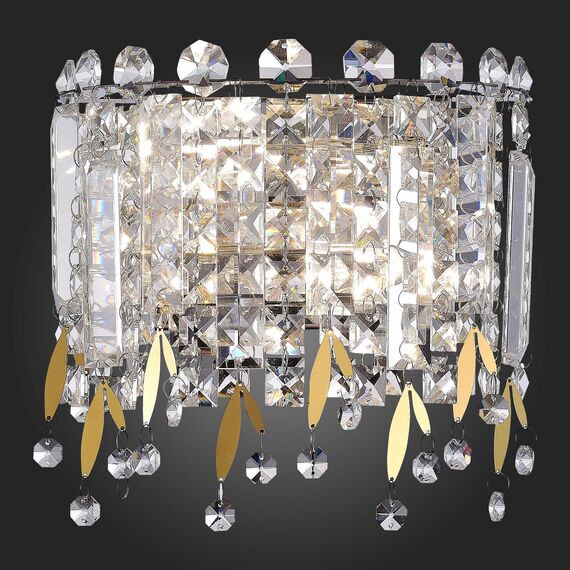 SL1655.201.02 Бра ST-Luce Золотистый/Прозрачный E14 2*40W DESIO, изображение 2