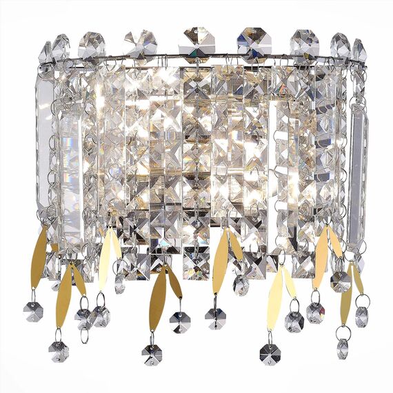 SL1655.201.02 Бра ST-Luce Золотистый/Прозрачный E14 2*40W DESIO, изображение 3