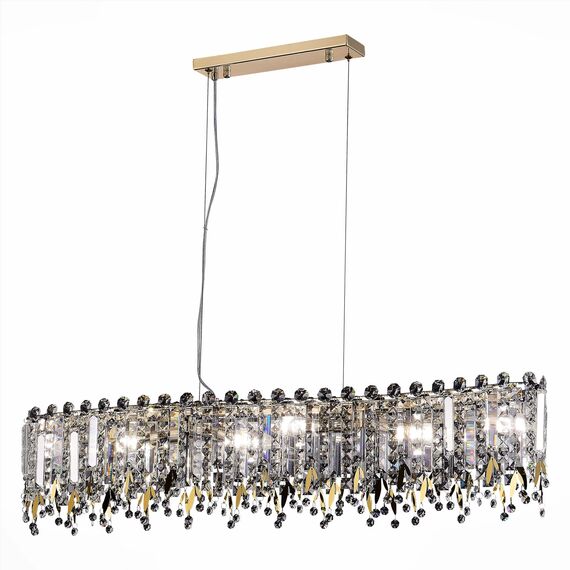 SL1655.213.06 Люстра подвесная ST-Luce Золотистый/Прозрачный E14 6*40W DESIO, изображение 5