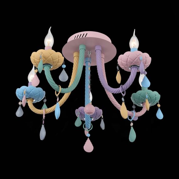 SL1700.782.05 Люстра потолочная ST-Luce Разноцветный E14 5*40W FIATA, изображение 4