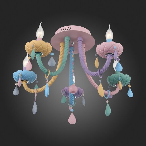 SL1700.782.05 Люстра потолочная ST-Luce Разноцветный E14 5*40W FIATA, изображение 5