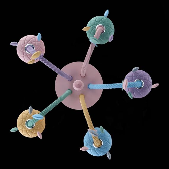 SL1700.782.05 Люстра потолочная ST-Luce Разноцветный E14 5*40W FIATA, изображение 10