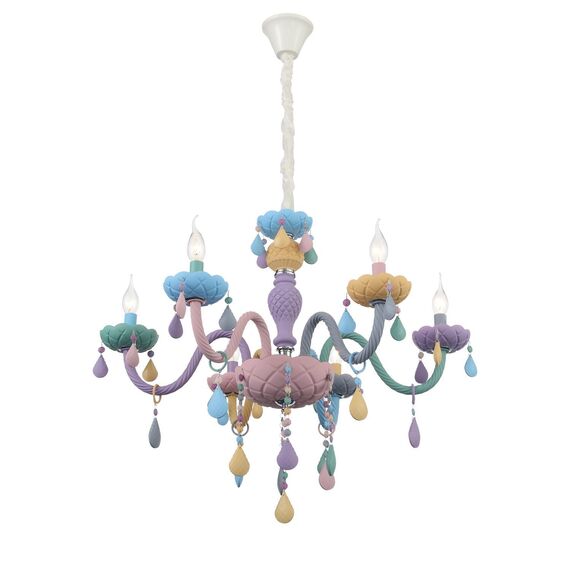 SL1700.783.06 Люстра подвесная ST-Luce Разноцветный E14 6*40W FIATA, изображение 6