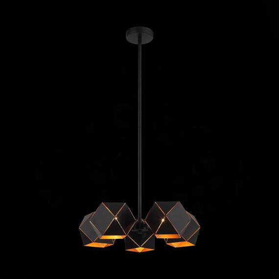 SL258.402.05 Люстра потолочная ST-Luce Черный/Черный, Золото E14 5*40W ENIGMA, изображение 4