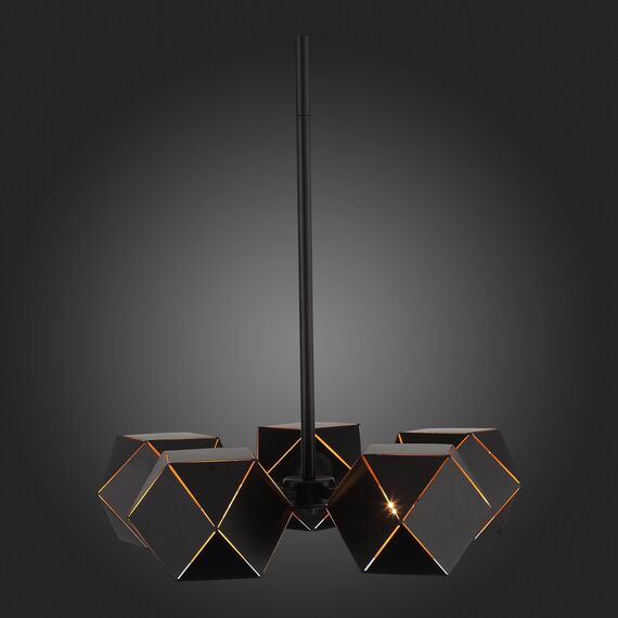 SL258.402.05 Люстра потолочная ST-Luce Черный/Черный, Золото E14 5*40W ENIGMA, изображение 7