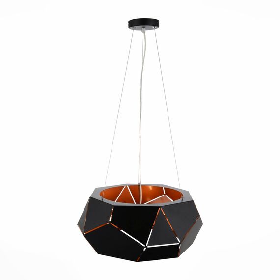 SL258.403.06 Люстра подвесная ST-Luce Черный/Черный, Золото E14 6*40W ENIGMA, изображение 6