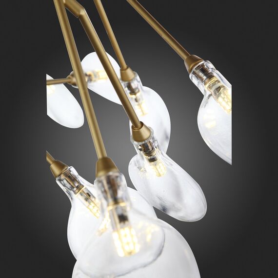 SL411.203.45 Люстра подвесная ST-Luce Золотистый/Прозрачный G4 45*1,5W RICCARDO, изображение 8