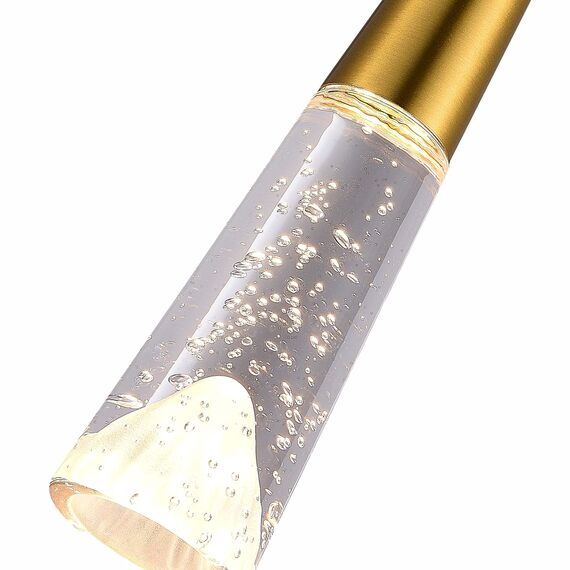 SL6111.203.01 Люстра подвесная ST-Luce Золотистый/Прозрачный LED 1*3W 3000K SOLLEN, изображение 5