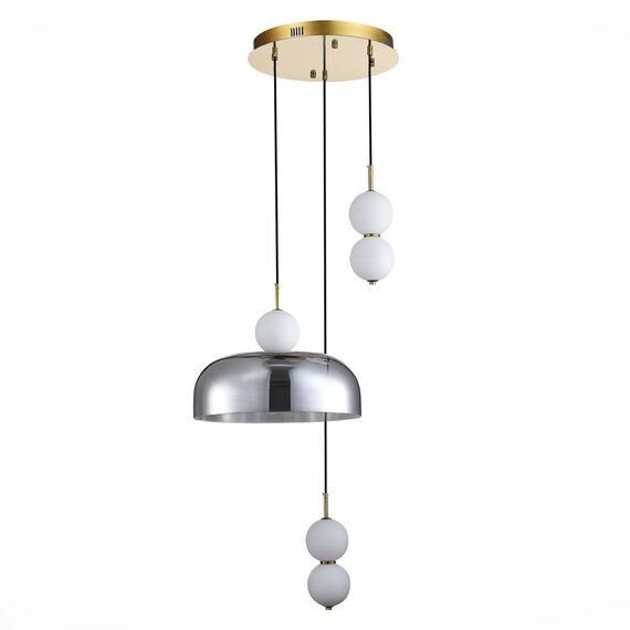 SL6112.203.21 Светильник подвесной ST-Luce Золотистый/Молочно-Белый,Прозрачно-Дымчатый LED 1*21W ODE, изображение 4