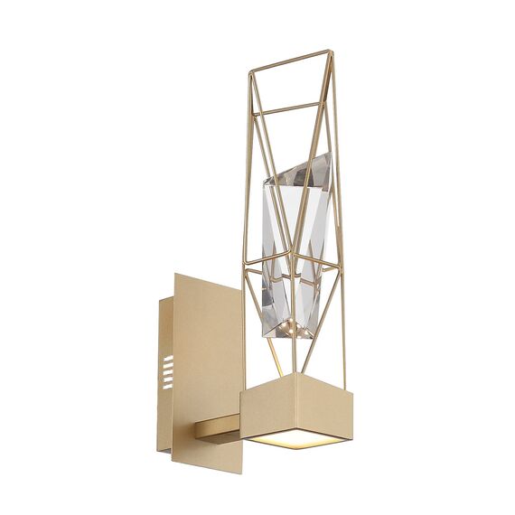 SL815.201.01 Бра ST-Luce Матовое золото/Матовое золото, Прозрачный LED 1*6W 4000K PROGETTO, изображение 3