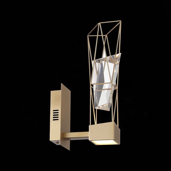 SL815.201.01 Бра ST-Luce Матовое золото/Матовое золото, Прозрачный LED 1*6W 4000K PROGETTO, изображение 4