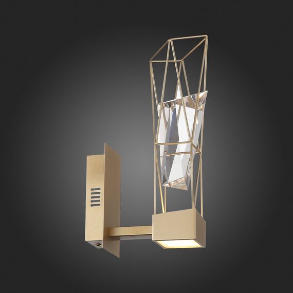 SL815.201.01 Бра ST-Luce Матовое золото/Матовое золото, Прозрачный LED 1*6W 4000K PROGETTO, изображение 5