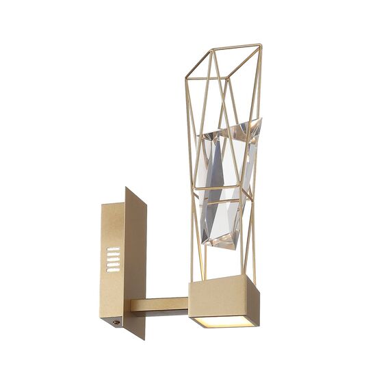 SL815.201.01 Бра ST-Luce Матовое золото/Матовое золото, Прозрачный LED 1*6W 4000K PROGETTO, изображение 6