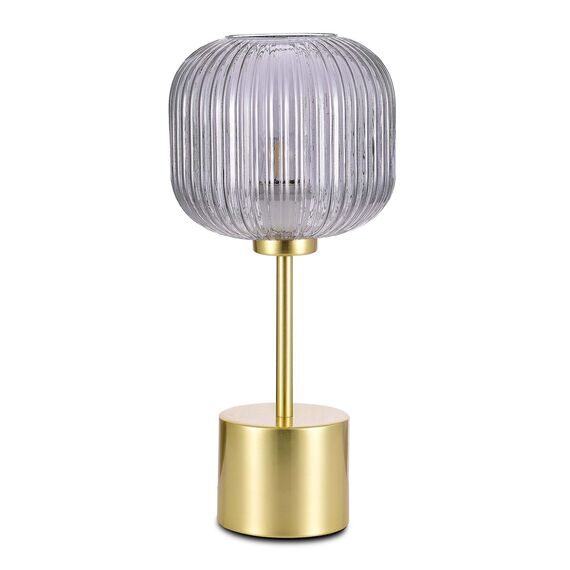 SL1154.304.01 Прикроватная лампа ST-Luce Латунь/Дымчатый E27 1*60W GRAN, изображение 4