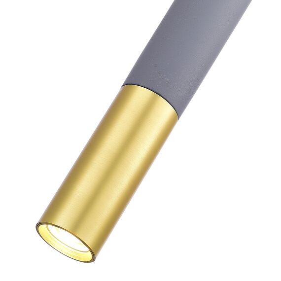 ST154.703.01 Светильник подвесной Серый GU10 1*5W IP20 D55xH410 180-240V Без ламп Подвесные светильники, изображение 5