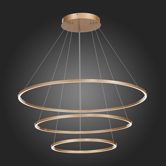 ST605.203.114 Cветильник подвесной SMART ST-Luce Золотистый/Белый LED 1*114W 2800-6500K AURA, изображение 2