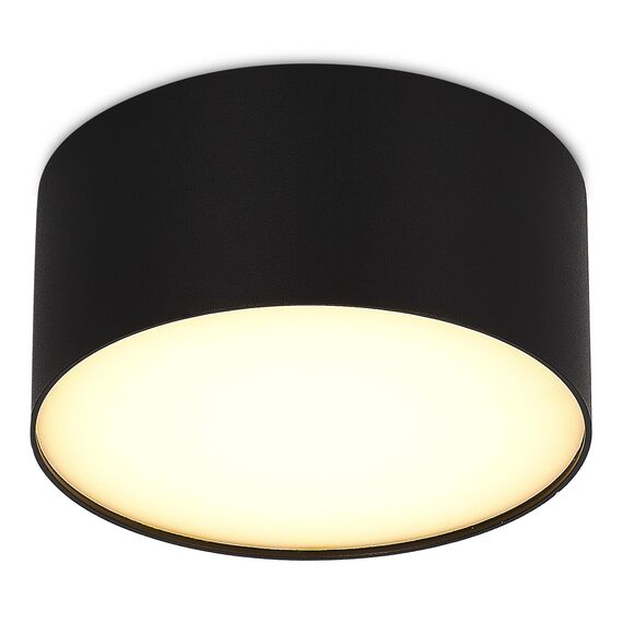 ST606.432.12 Светильник потолочный Черный LED 1*12W 3000K 1 080Lm Ra>85 120° IP20 D120xH55 185-265V Накладные светильники, изображение 3